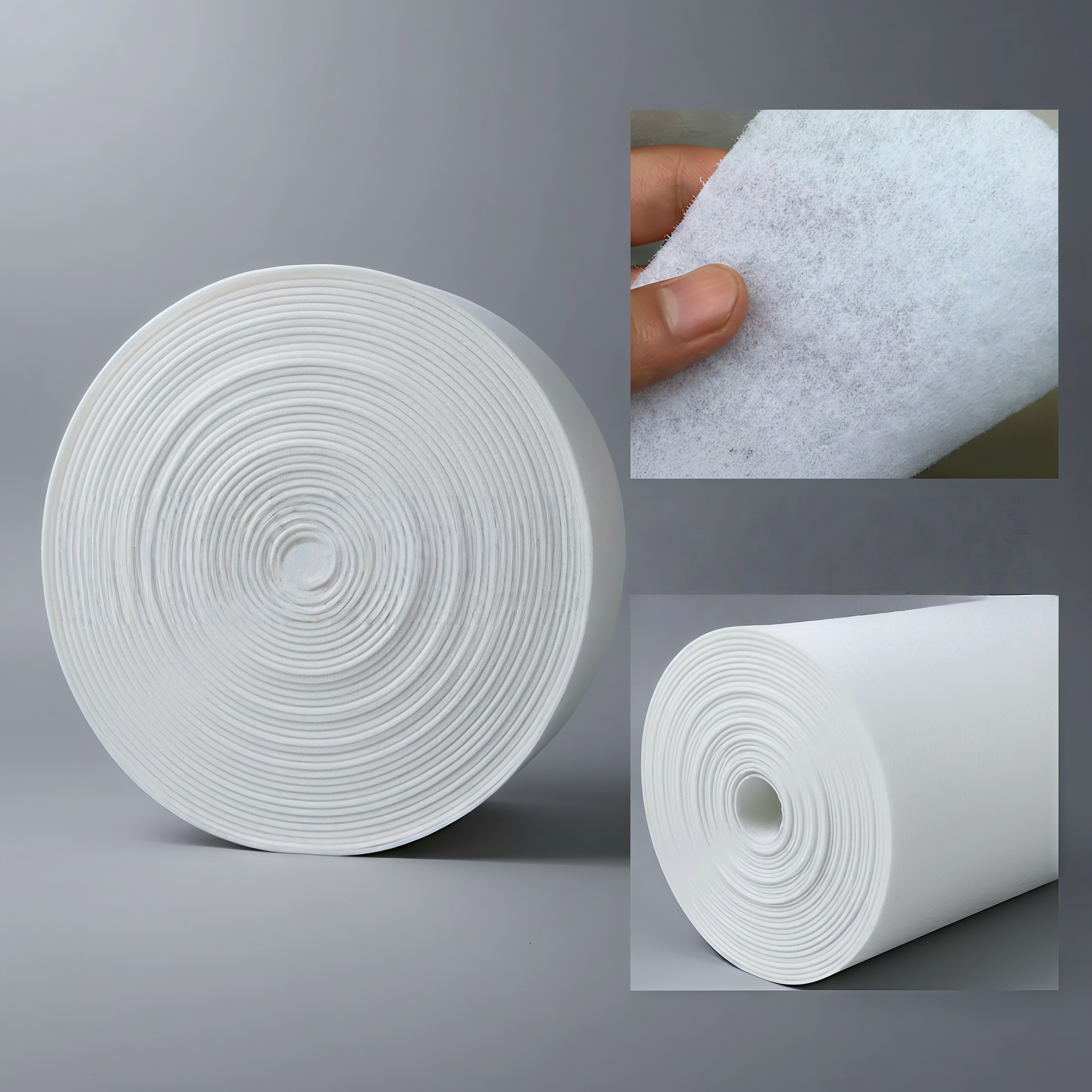 Spray glue needle punched cotton